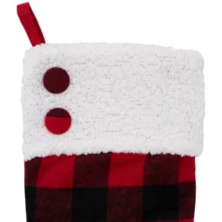 Northlight 23" Black And Red Rustic Buffalo Plaid Christmas Stocking 8 Northlight 23" Black And Red Rustic Buffalo Plaid Christmas Stocking -Northlight GUEST fec737fd bd37 44d3 ace0 c94b75cea435