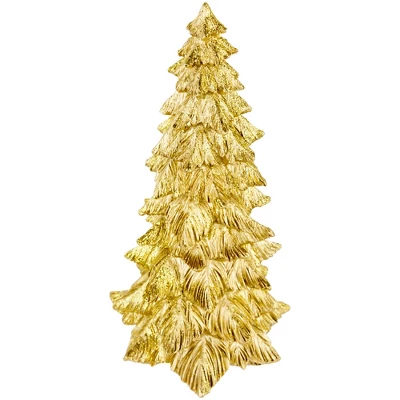 Northlight Metallic Woodland Layered Christmas Tree Decoration - 9.5" - Gold Finish 5 Northlight Metallic Woodland Layered Christmas Tree Decoration - 9.5" - Gold Finish - Image 3