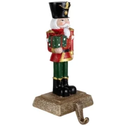 Northlight Glittered Nutcracker Soldier With Gift Christmas Stocking Holder - 9.5" -Northlight GUEST ff5aac60 6af9 489c b79e 115fe998dd30