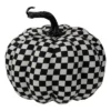 Northlight 6.5" White And Black Plaid Fall Harvest Tabletop Pumpkin -Northlight GUEST ff7ec085 e3a4 4132 a549 0710c2eb8090